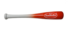 Load image into Gallery viewer, Baseball or Softball 18" &  21" One Hand Training Bat  - BamBooBat - 28 Team Colors - Top & Bottom Hand Training