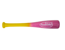 Load image into Gallery viewer, Baseball or Softball 18" &  21" One Hand Training Bat  - BamBooBat - 28 Team Colors - Top & Bottom Hand Training