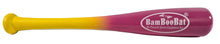 Load image into Gallery viewer, Baseball or Softball 18" & 21" One Hand Training Bat - BamBooBat - 28 Team Colors - Top & Bottom Hand Training