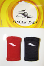 Load image into Gallery viewer, Red Black Pinnacle Sports Athletic Finger Pad Protectors