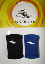 Load image into Gallery viewer, Black Royal Blue Pinnacle Sports Athletic Finger Pad Protectors