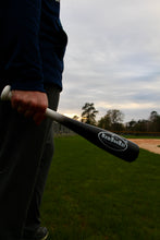 Load image into Gallery viewer, Black Baseball Softball 18" One Hand Training Bat in Hand