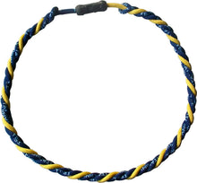 Load image into Gallery viewer, Navy and Gold Triad Team Color Necklace