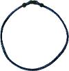 Load image into Gallery viewer, Navy Triad Single Strand Necklace