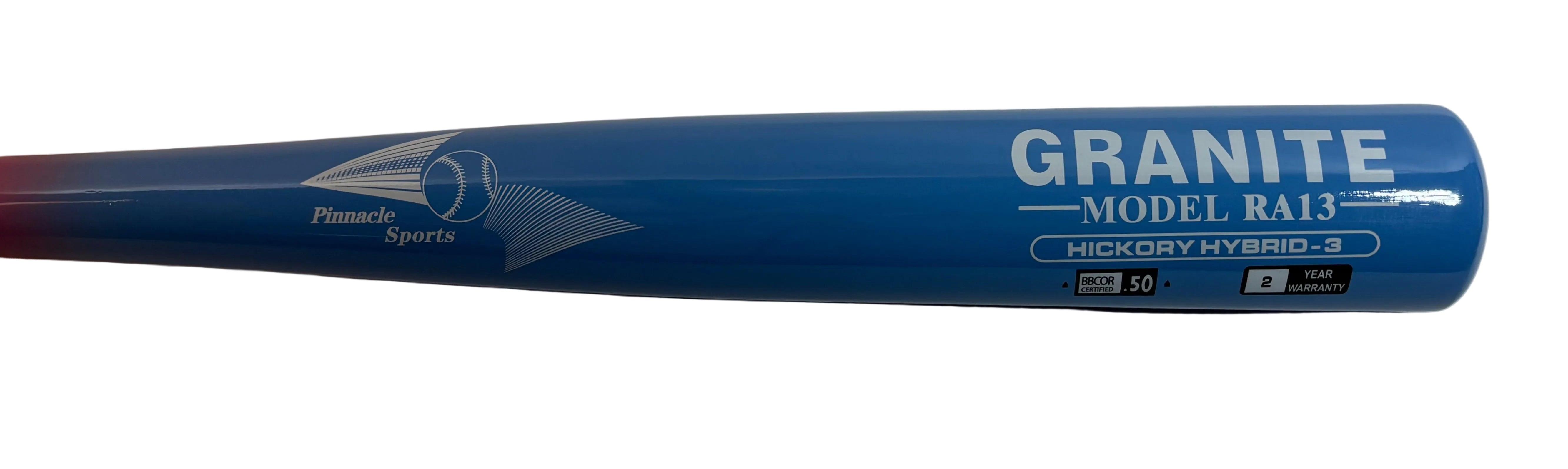Hickory Wood & Bamboo Baseball Bat Hybrid - Granite Hybrid Series