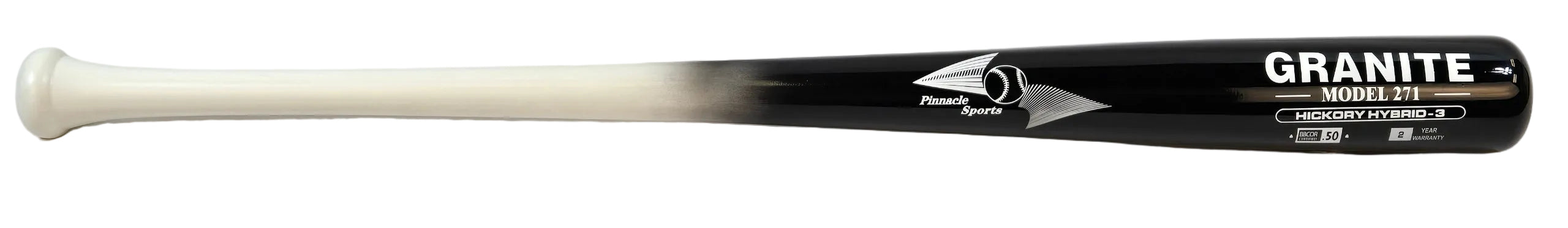 Hickory Wood & Bamboo Baseball Bat Hybrid - Granite Hybrid Series