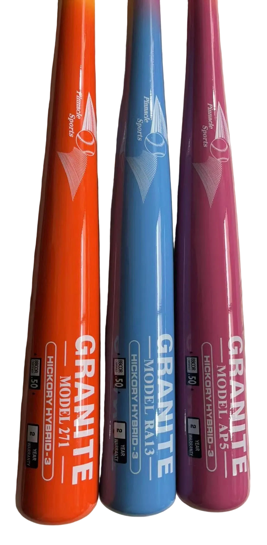 Hickory Wood & Bamboo Baseball Bat Hybrid - Granite Hybrid Series