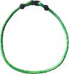 Neon Green Triad Single Strand Necklace