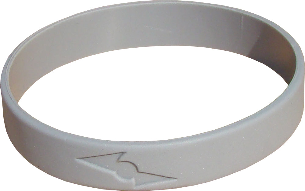 Grey Pinnacle Triad Titanium Rubber Band