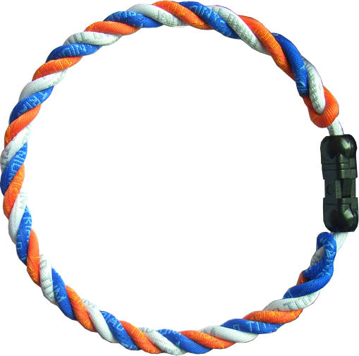 Royal White Orange Triple Triad Team Color Necklace