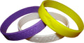 Yellow White Purple Pinnacle Sports Playa Bands Multi Pack
