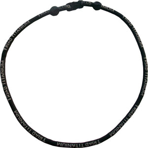 Black Triad Single Strand Necklace